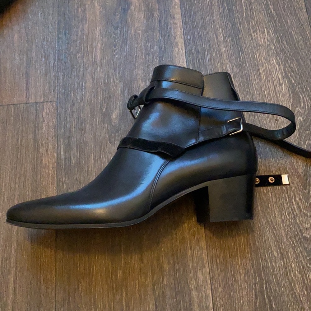 Saint Laurent Black Boots With Heel - Picture 6 of 14